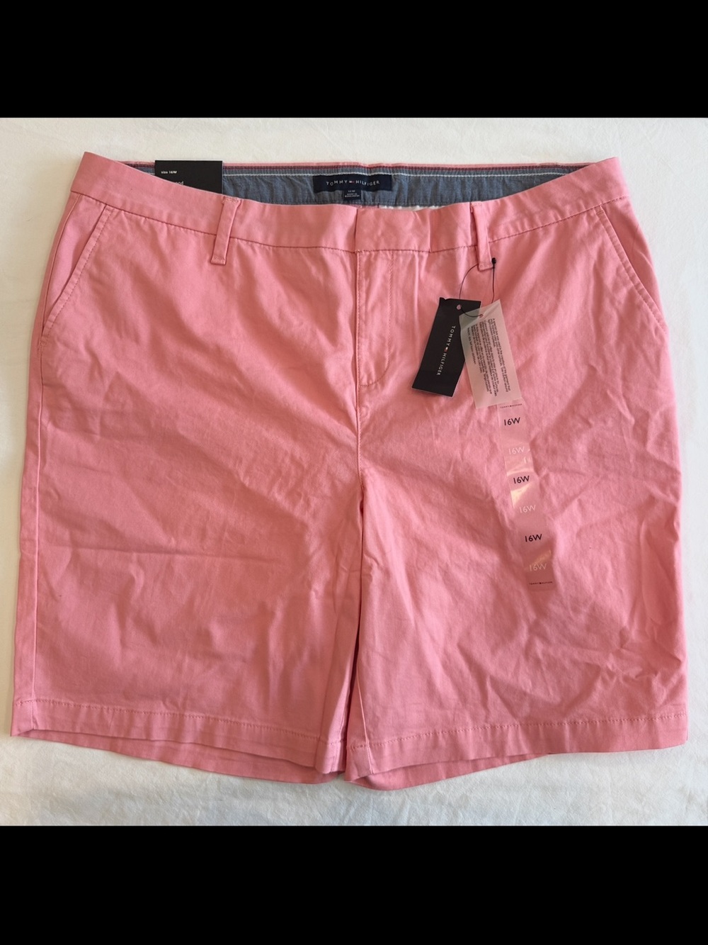 Tommy Hilfiger Women's Plus 16W Hollywood Casual Chino Bermuda Shorts NWT
